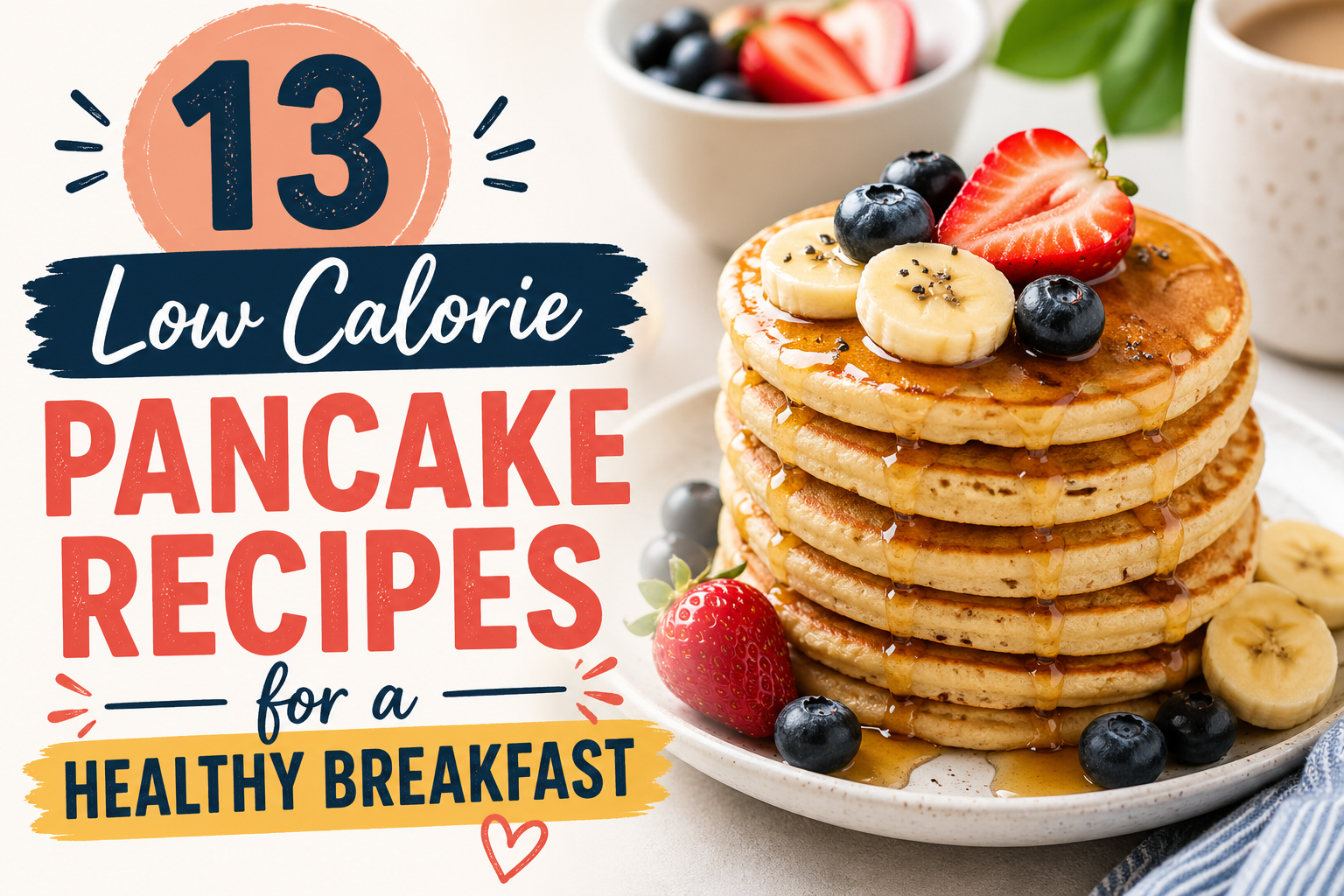 13 Low Calorie Pancake Recipes for a Healthy Breakfast