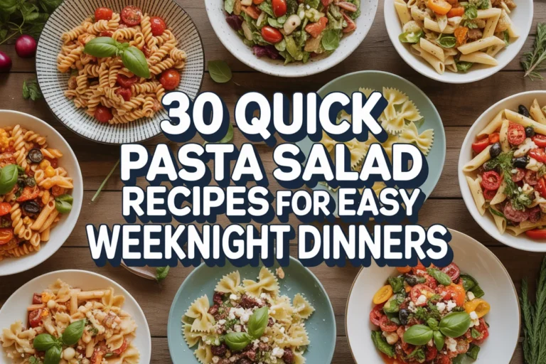 30 Quick Pasta Salad Recipes for Easy Weeknight Dinners