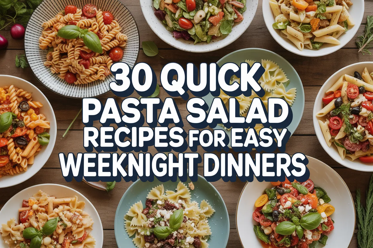 30 Quick Pasta Salad Recipes for Easy Weeknight Dinners