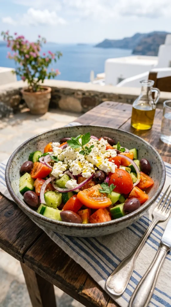 Classic Greek Salad with a Zesty Twist
