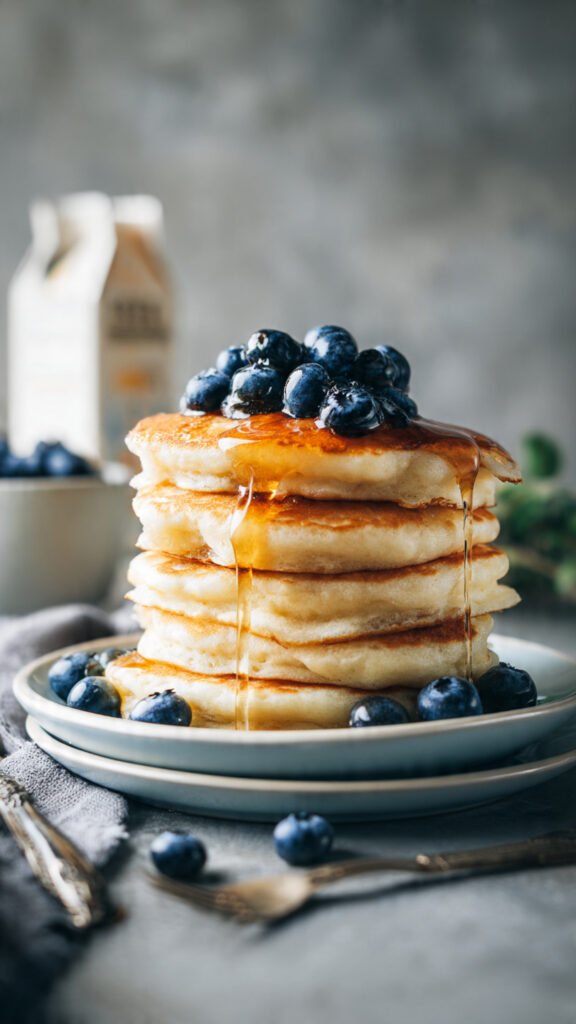 Fluffy Soy Milk Pancakes