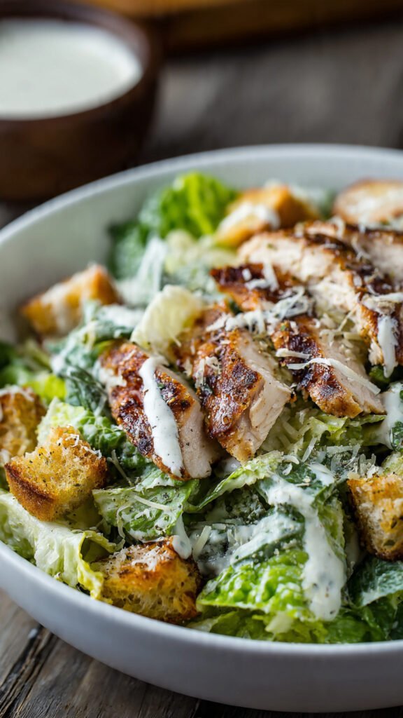 Grilled Chicken Caesar Salads