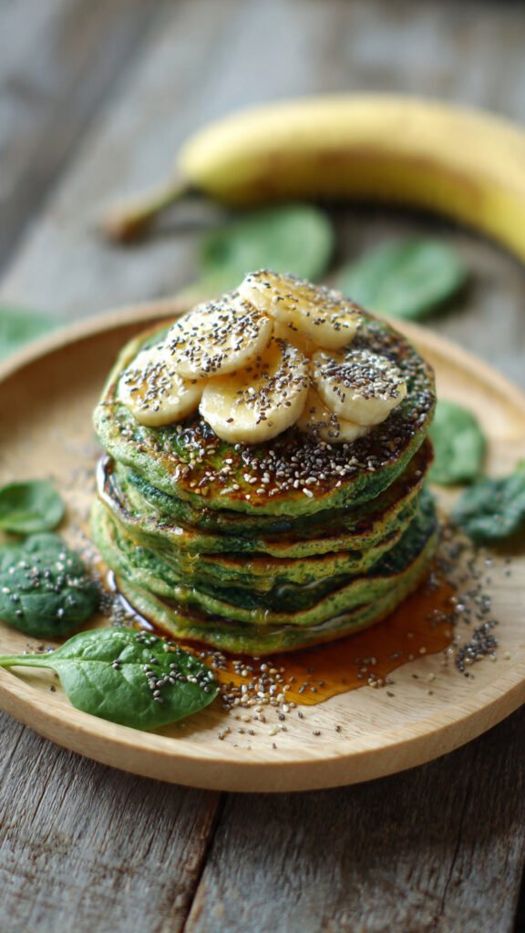 Spinach Banana Pancakes