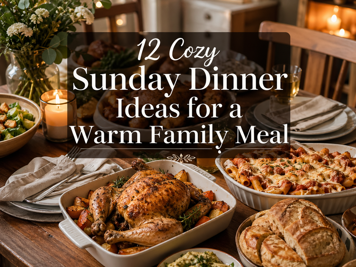 Sunday Dinner Ideas for cozy family meal
