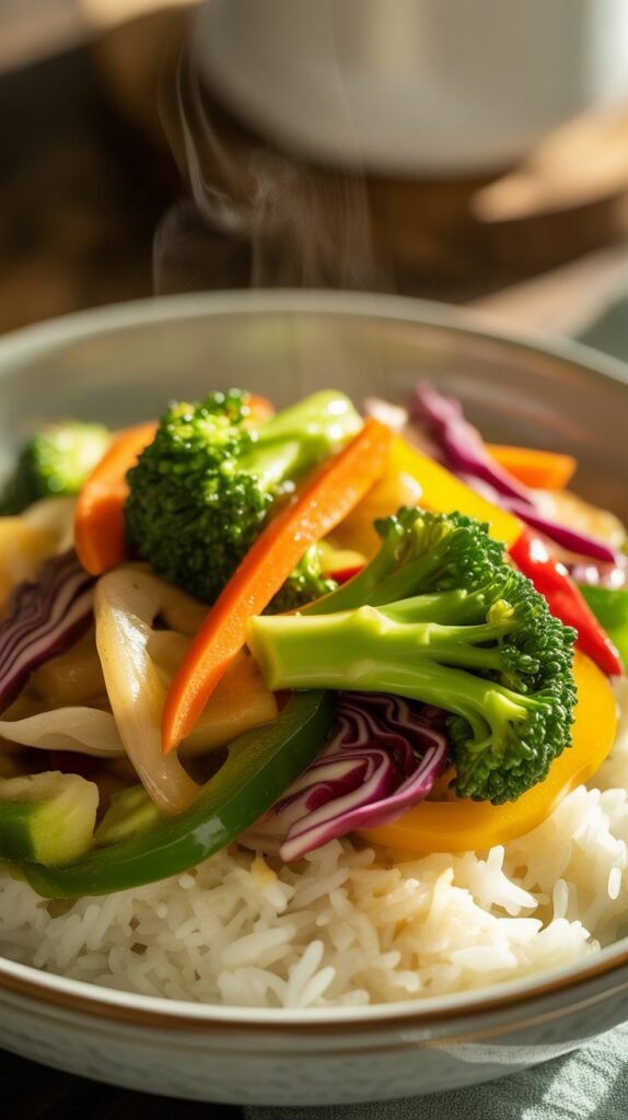 Veggie Stir Fry with Rice