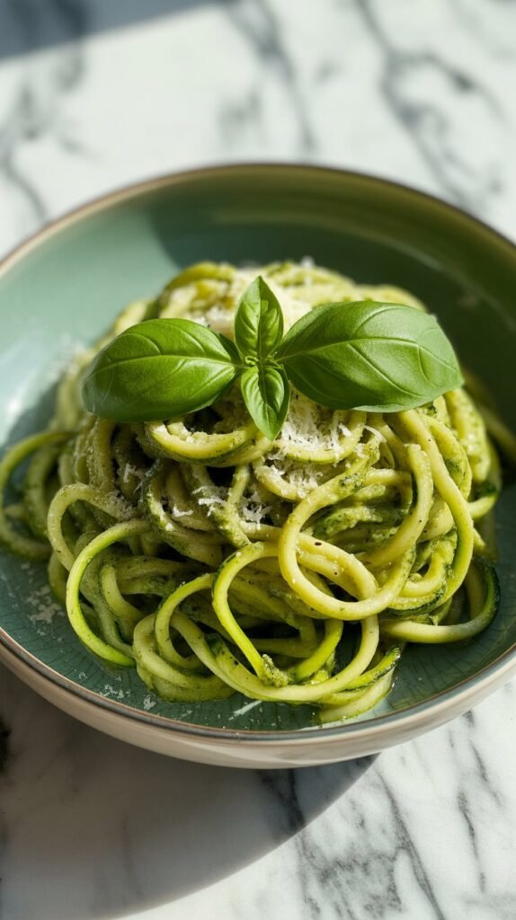 Zucchini Noodles with Pesto
