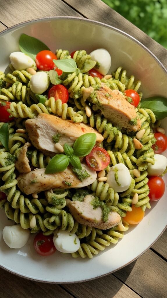 Chicken Pesto Pasta Salad