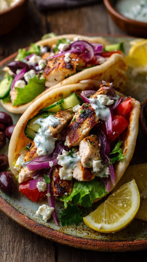 Greek Chicken Pita