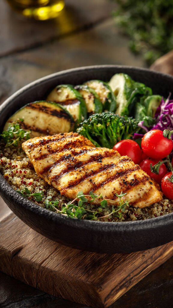 Grilled Chicken Quinoa Bowl
