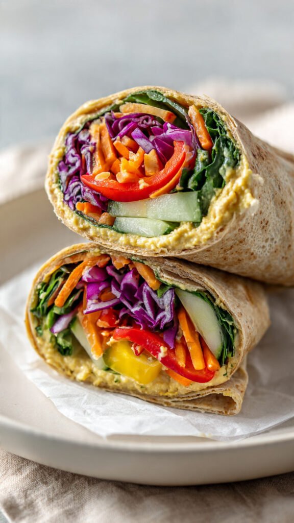 Hummus Veggie Wrap