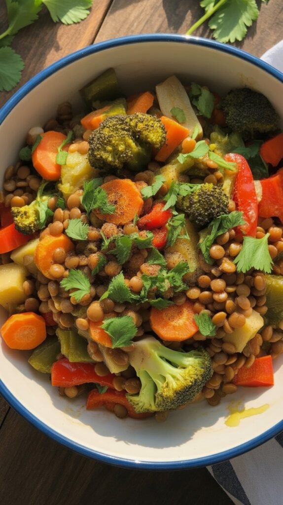 Lentil and Veggie Bowl
