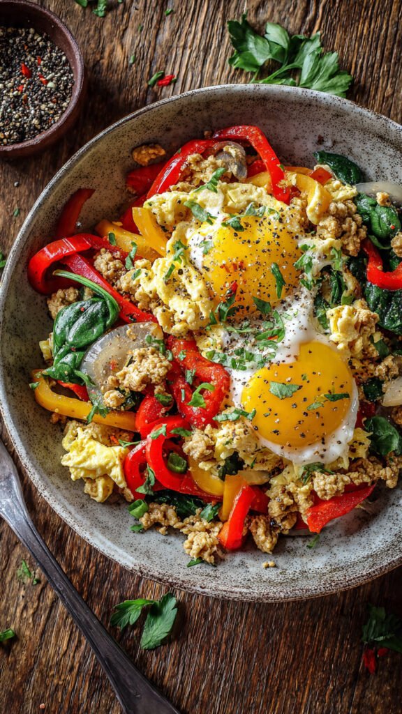 Turkey and Egg Breakfast Bowl