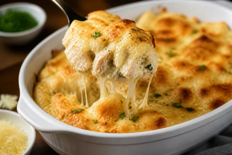 Keto Chicken Alfredo Casserole – Creamy, Comforting, And Low-Carb